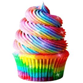 Rainbow Cupcake